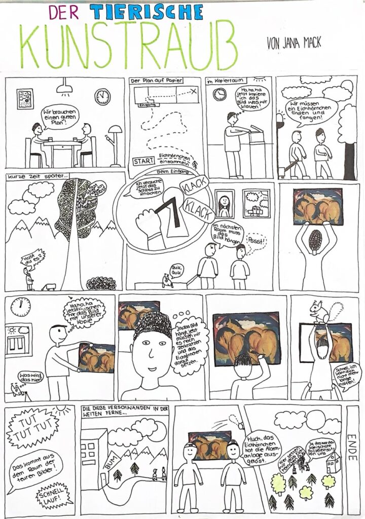 Comic von Jana M., Hölderlingymnasium, Stuttgart – Beste Story 13/14 Jahre