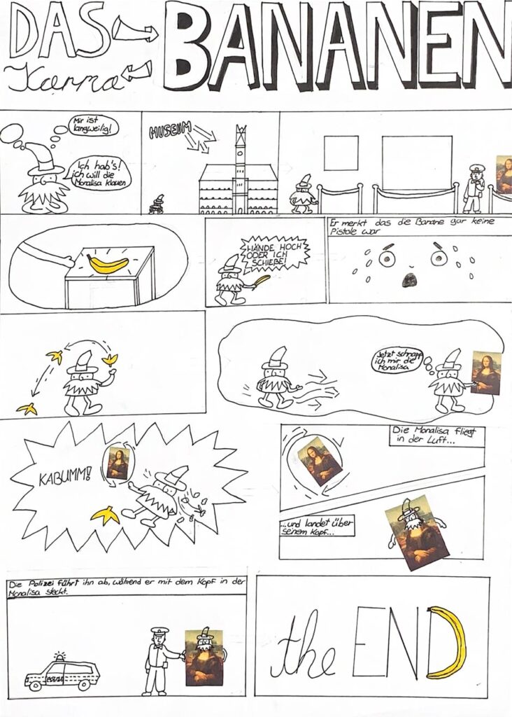 Comic von Alicia A., Hölderlingymnasium, Stuttgart – Beste Story 11/12 Jahre