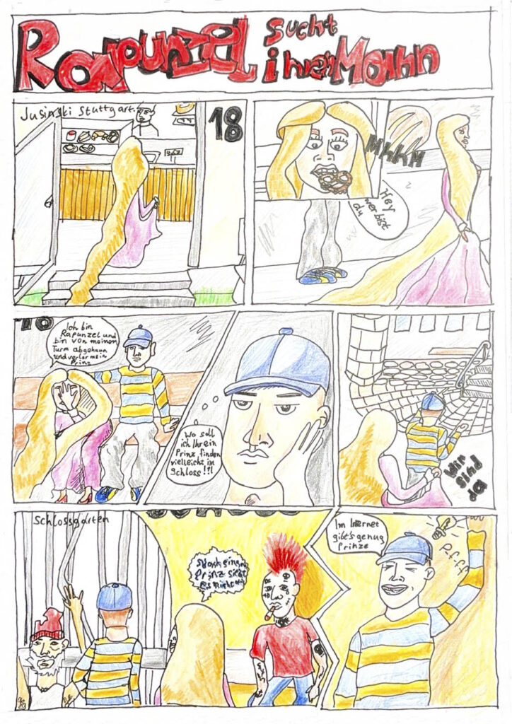 Comic von Peter S., Hölderlingymnasium, Stuttgart – Bester Comic 11/12 Jahre
